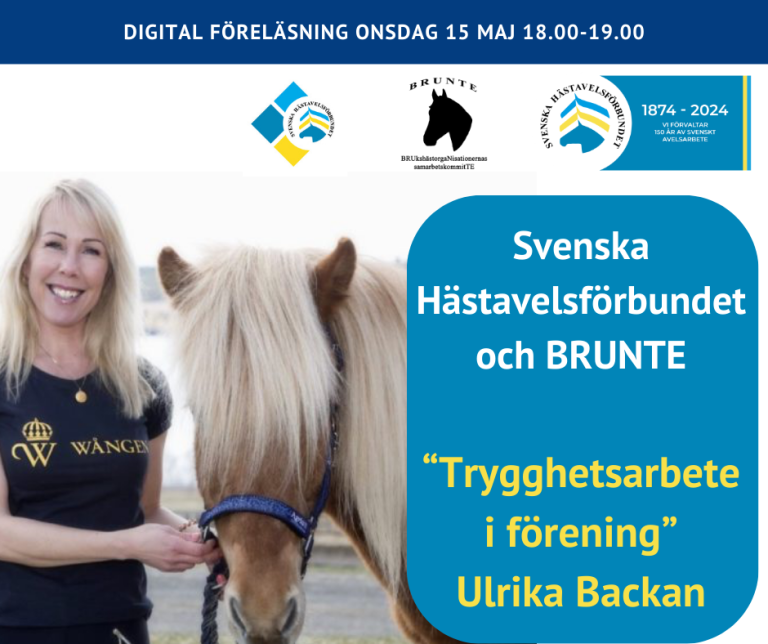 Inställd pga sjukdom-Digital föreläsning – ”trygghetsarbete i förening”