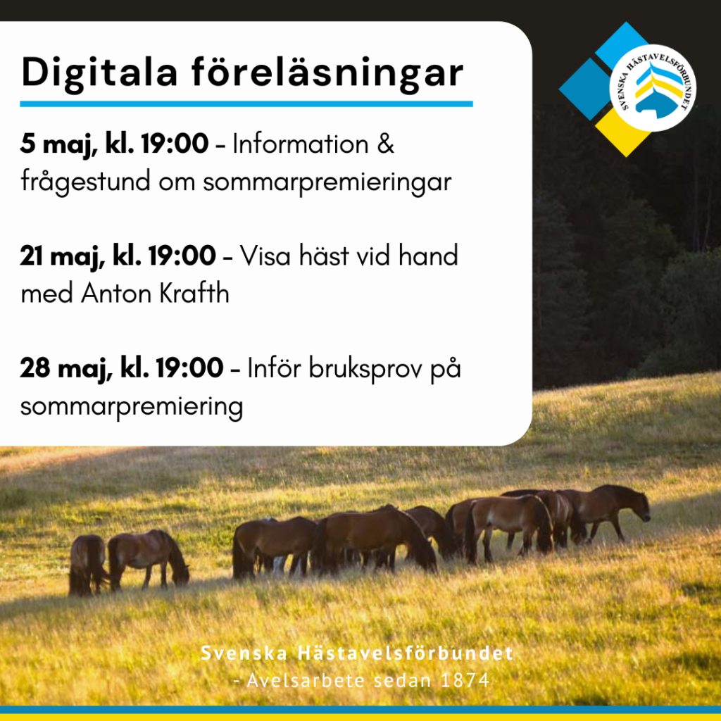 Digitala föreläsningar i maj