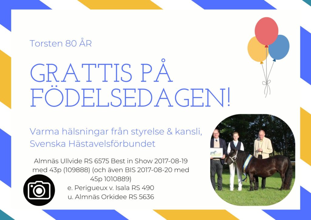 Grattis Torsten 80 år